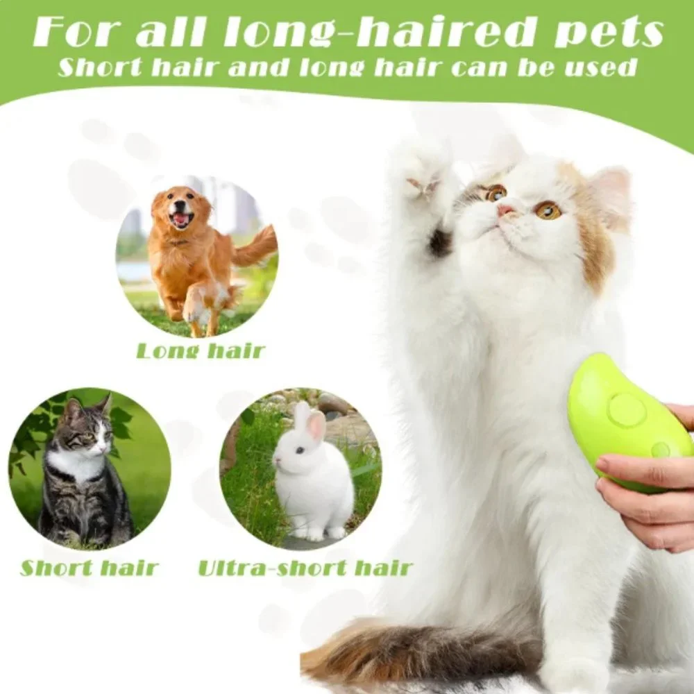 Massage Comb Steam Brush For Pets Hair